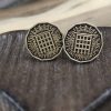 Threepenny Bit Cufflinks (Portcullis) - Image 2