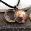Domed Farthing Swing Photo Locket) - Image 3