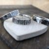 Coin Textured Silver Ring - .925 silver